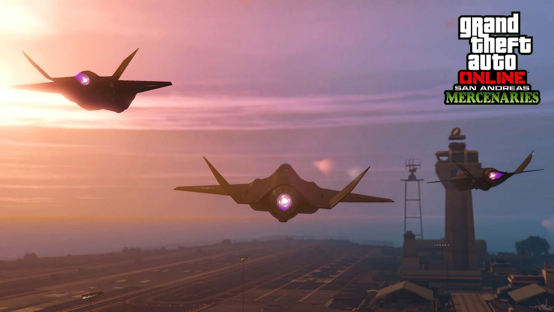 The F-160 Raiju jet is officially coming to GTA Online with the San Andreas Mercenaries update (Image via Rockstar Games)