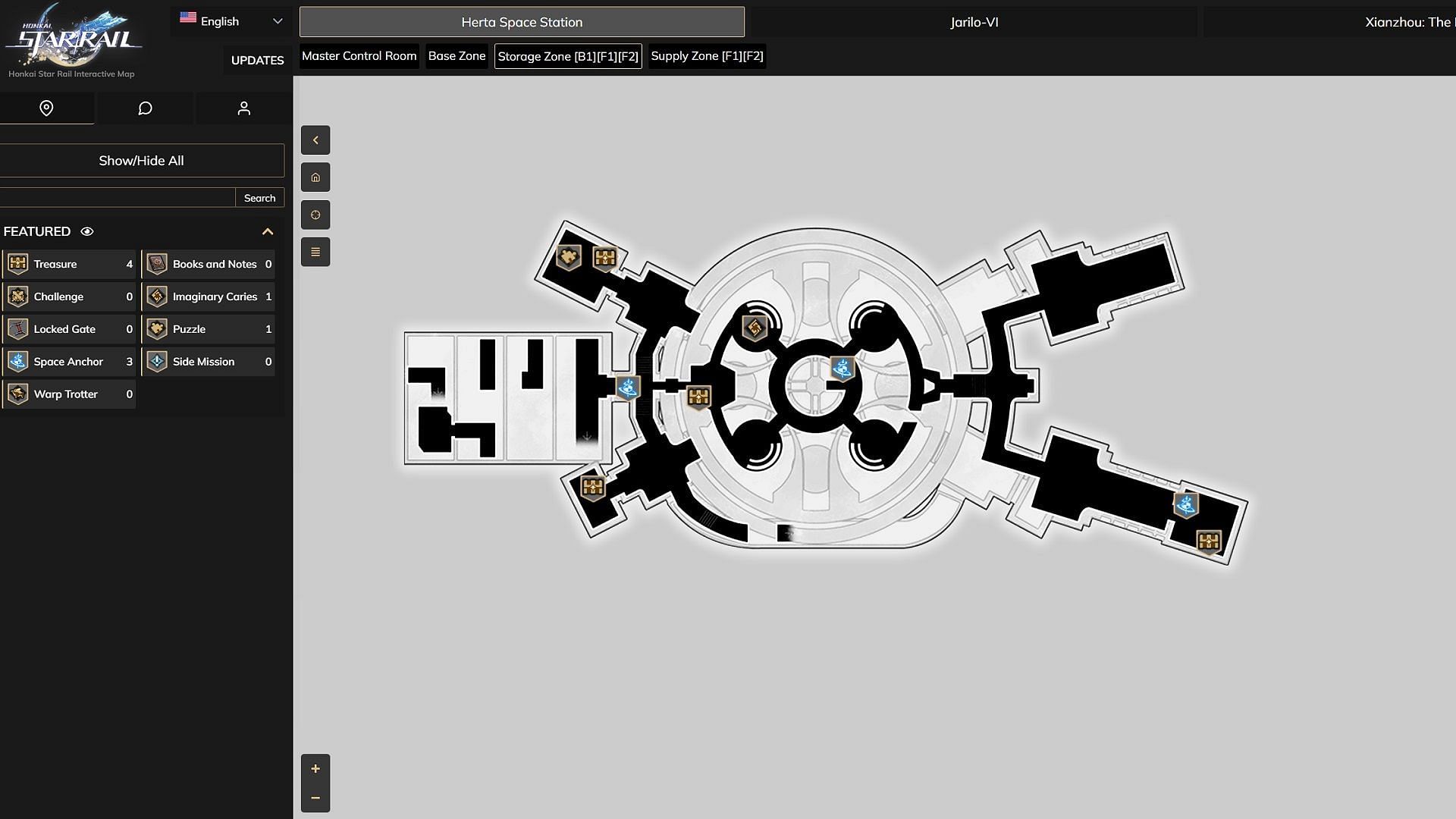 Exalting Sanctum Map - Honkai: Star Rail Interactive Map