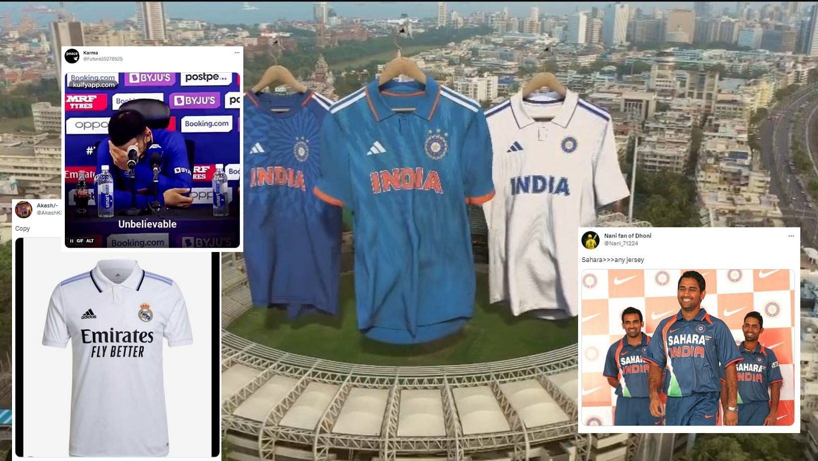 Team India's New Jersey Revealed: Adidas new jersey for Indian cricket team  instant hit on social media - myKhel