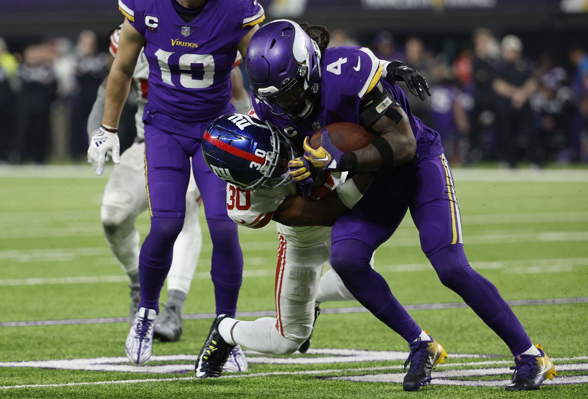 Dalvin Cook during NFC Wild Card Playoffs - New York Giants v Minnesota Vikings