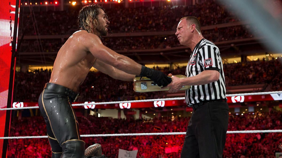 Seth Rollins cashed in his Money in the Bank contract in the main event of WrestleMania 31.