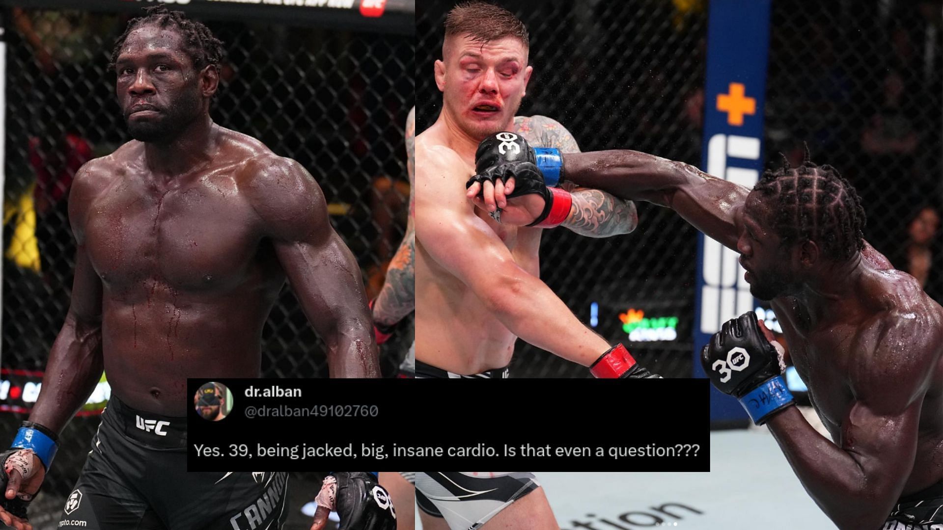 Jared Cannonier versus Marvin Vettori at UFC Vegas 75 [Images courtesy of @ufc on Instagram]