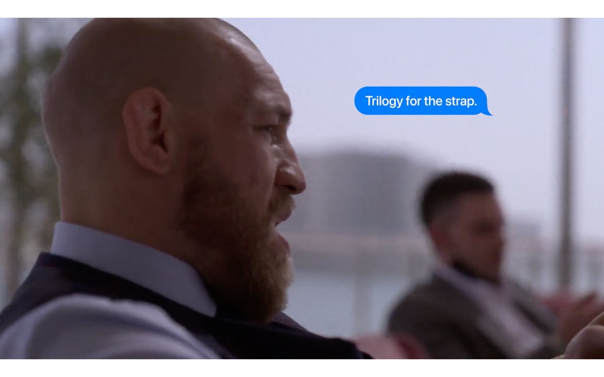 Conor McGregor texting Dana White for a lightweight title bout with Dustin Poirier