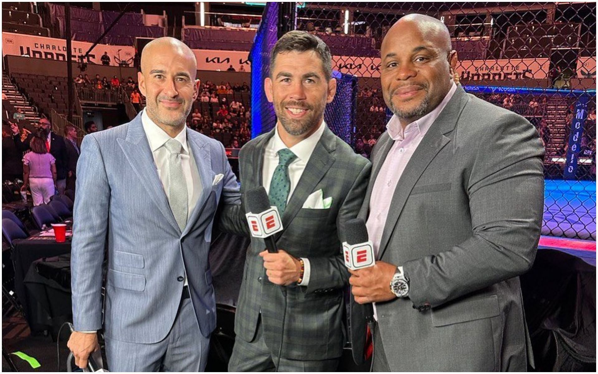 UFC Jacksonville commentators: Jon Anik, Dominick Cruz and Daniel Cormier