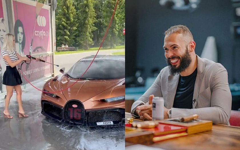 Andrew Tate Bugatti: “Babes washing cars” - Andrew Tate's Bugatti video wows fans as 'Blonde' gives it a detailed wash