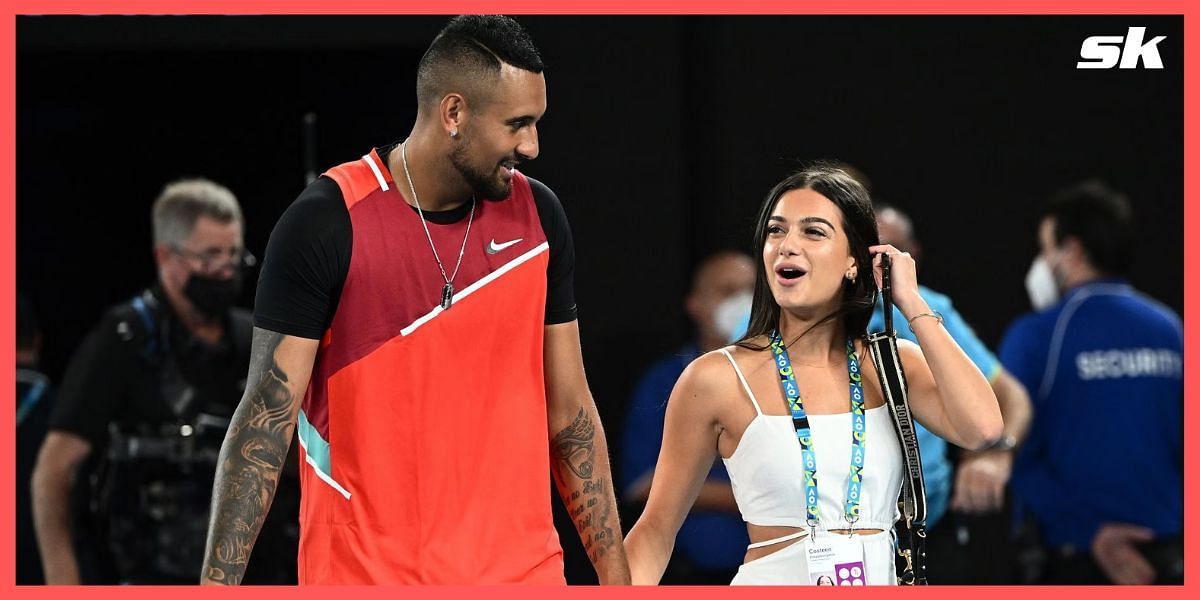 Nick Kyrgios (L) and Costeen Hatzi (R)