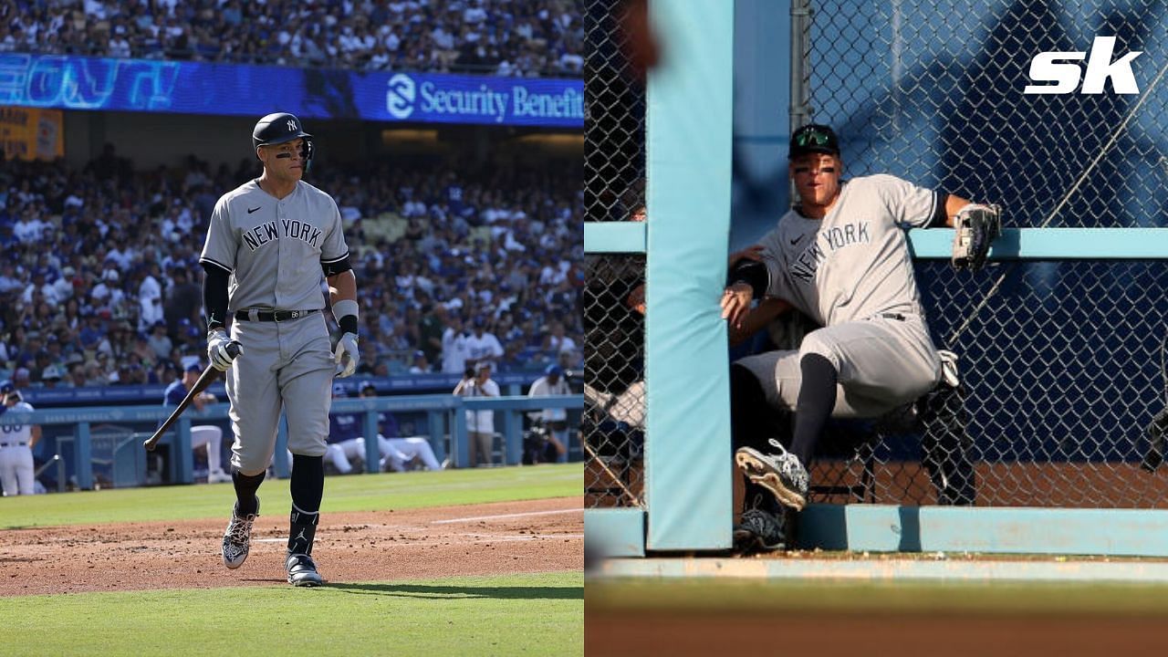 Yankees' Aaron Judge gets concerning injury update after crashing into  Dodger Stadium wall