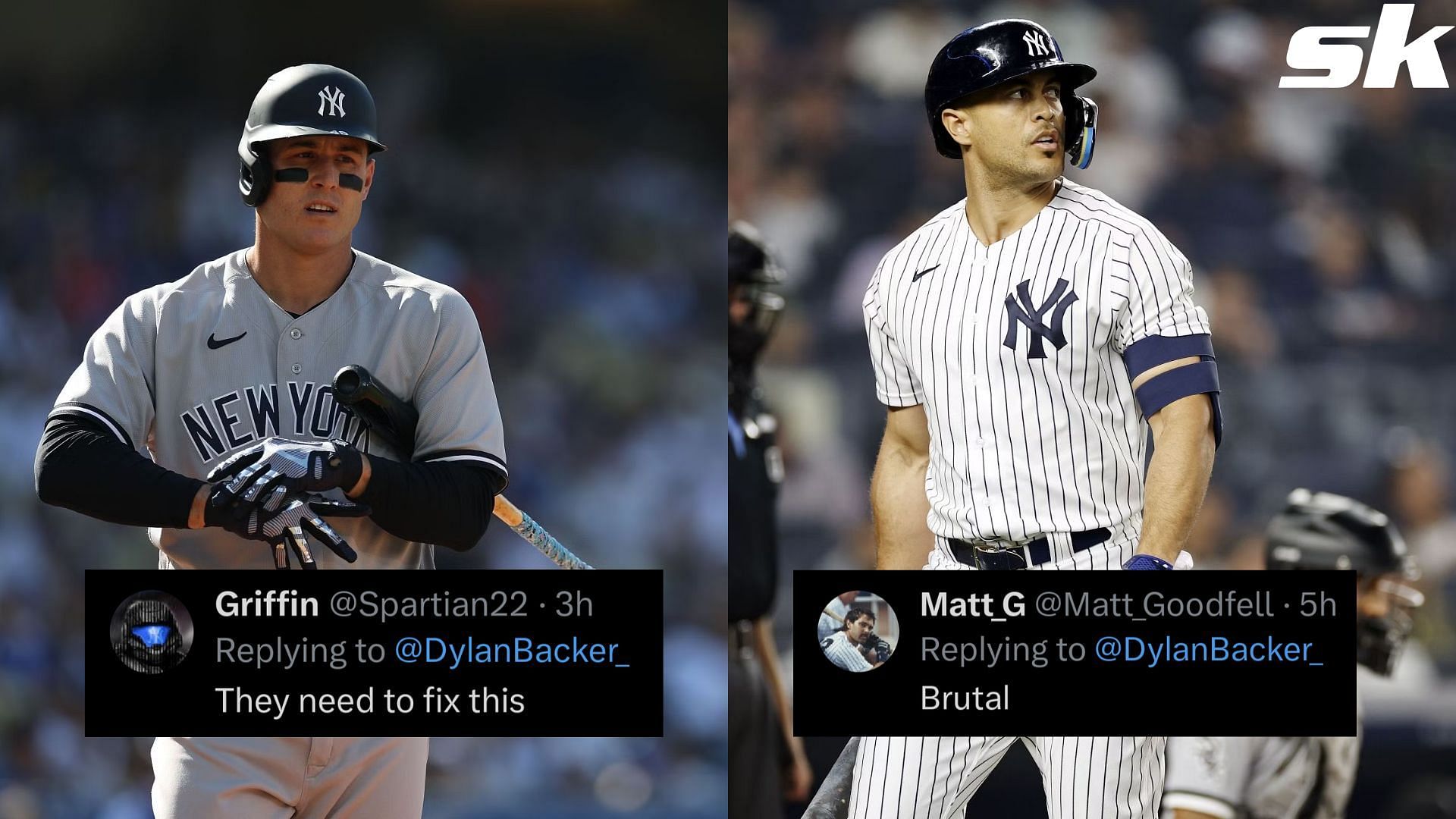 New York Yankees fans annoyed as core players have struggled