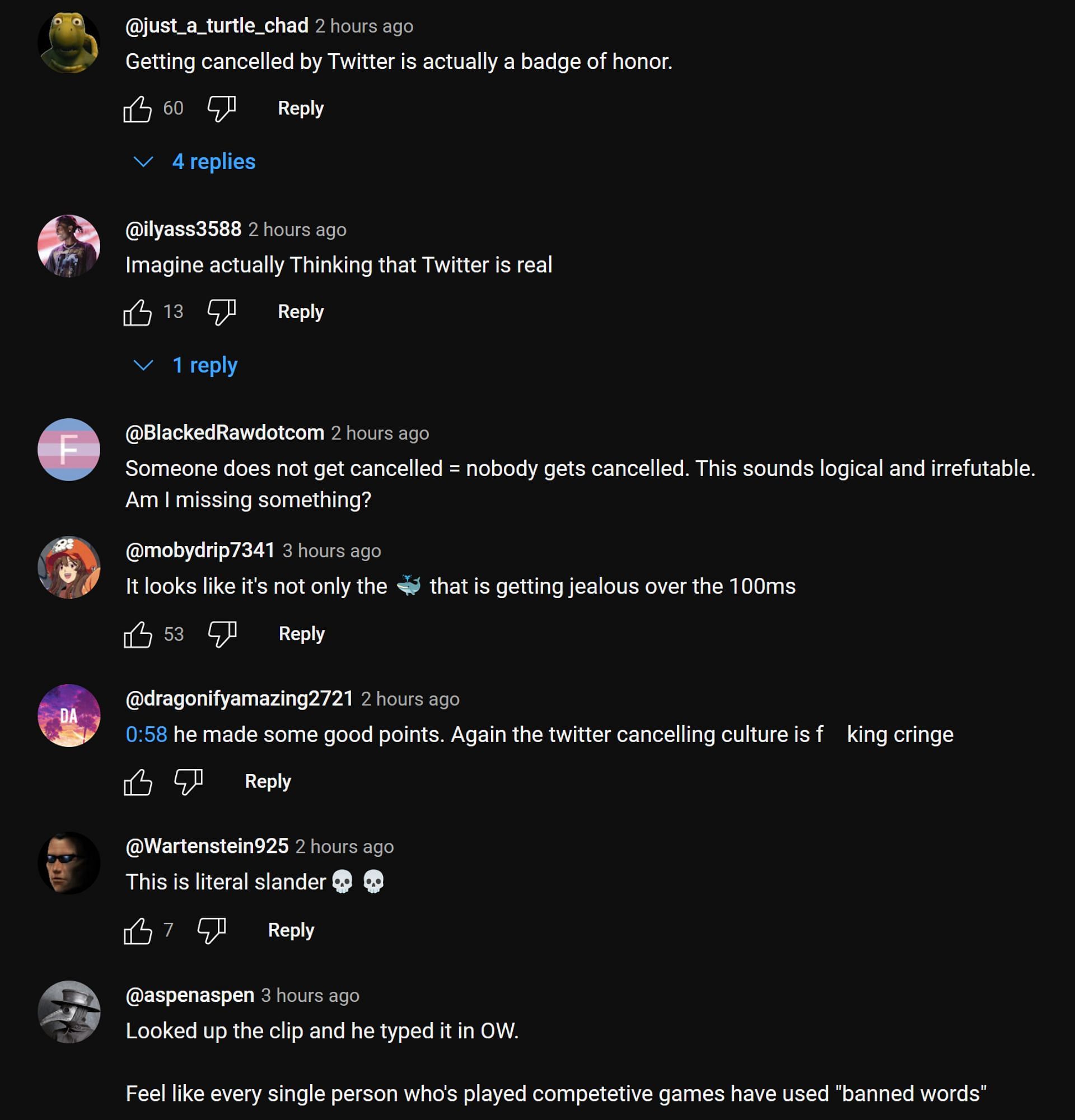 Fans sharing their thoughts on the streamer&#039;s response (Image via xQc Clips/YouTube)