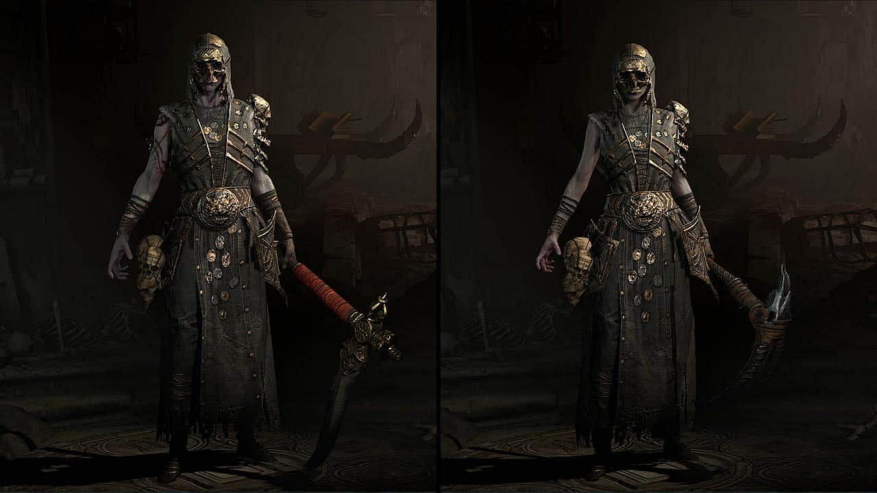 The spooky Coven armor set in Diablo 4 (Image via Blizzard)