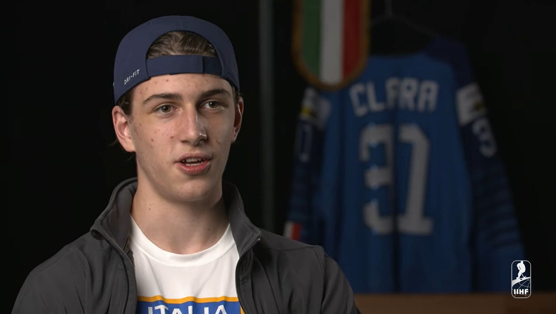 Damian Clara is a very talented goaltender from Italy [Image: IIHF YouTube]