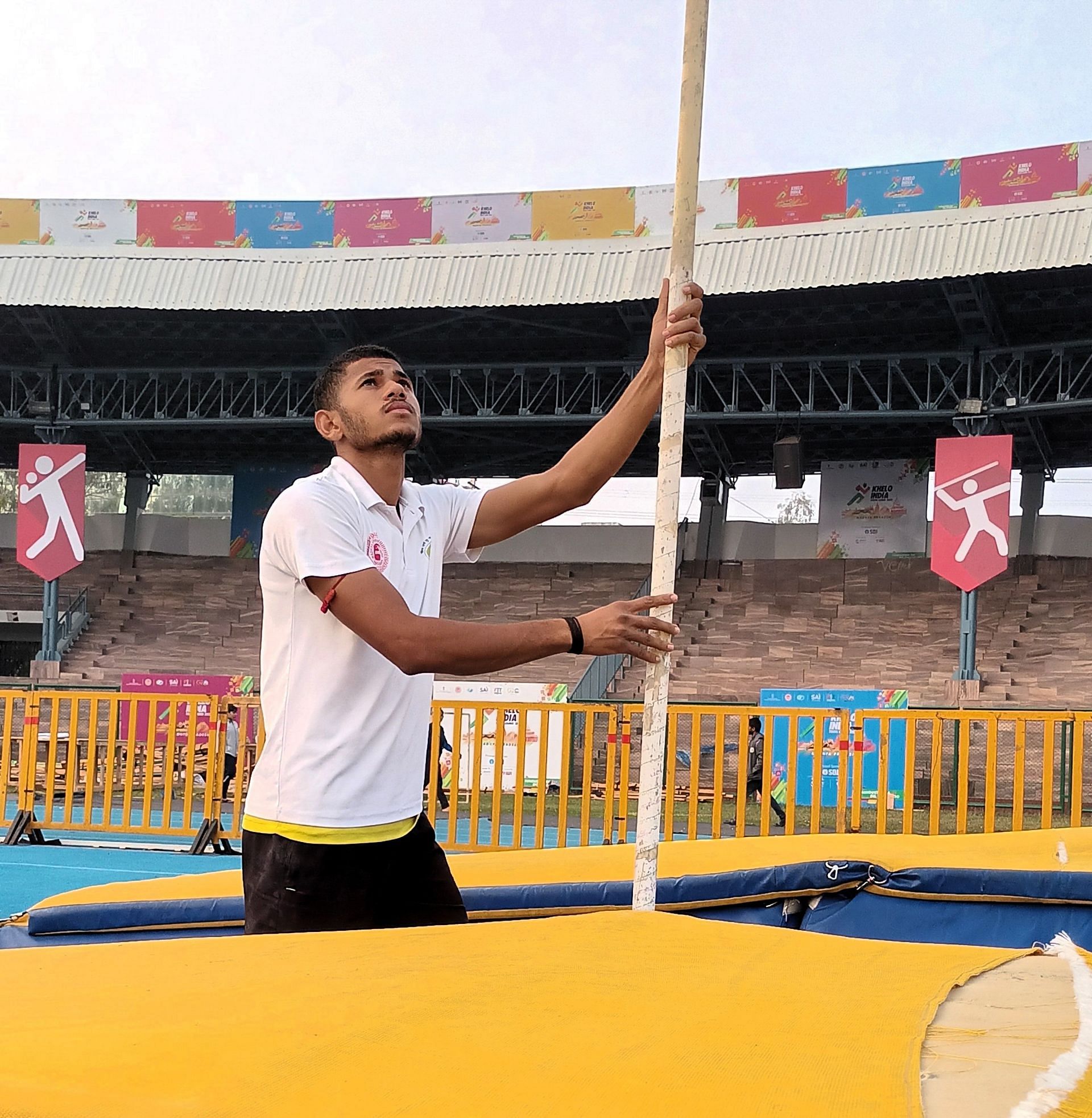  Dev Kumar Meena during a practice session. File photo. Credit: AFI