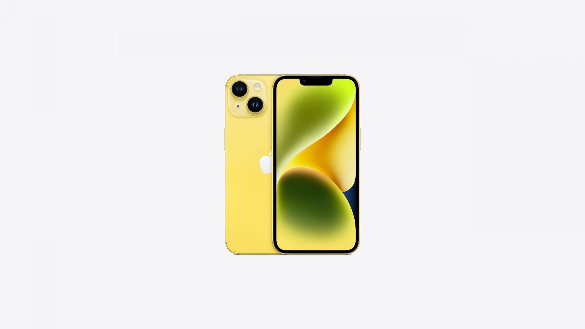 The yellow iPhone 14 (Image via Apple)