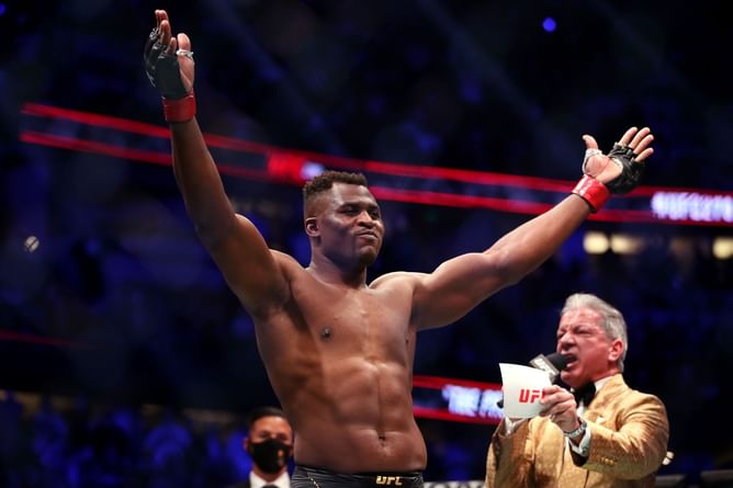 Francis Ngannou speaks up against criticism for imperfectly singing Cameroon's national anthem at Harvard