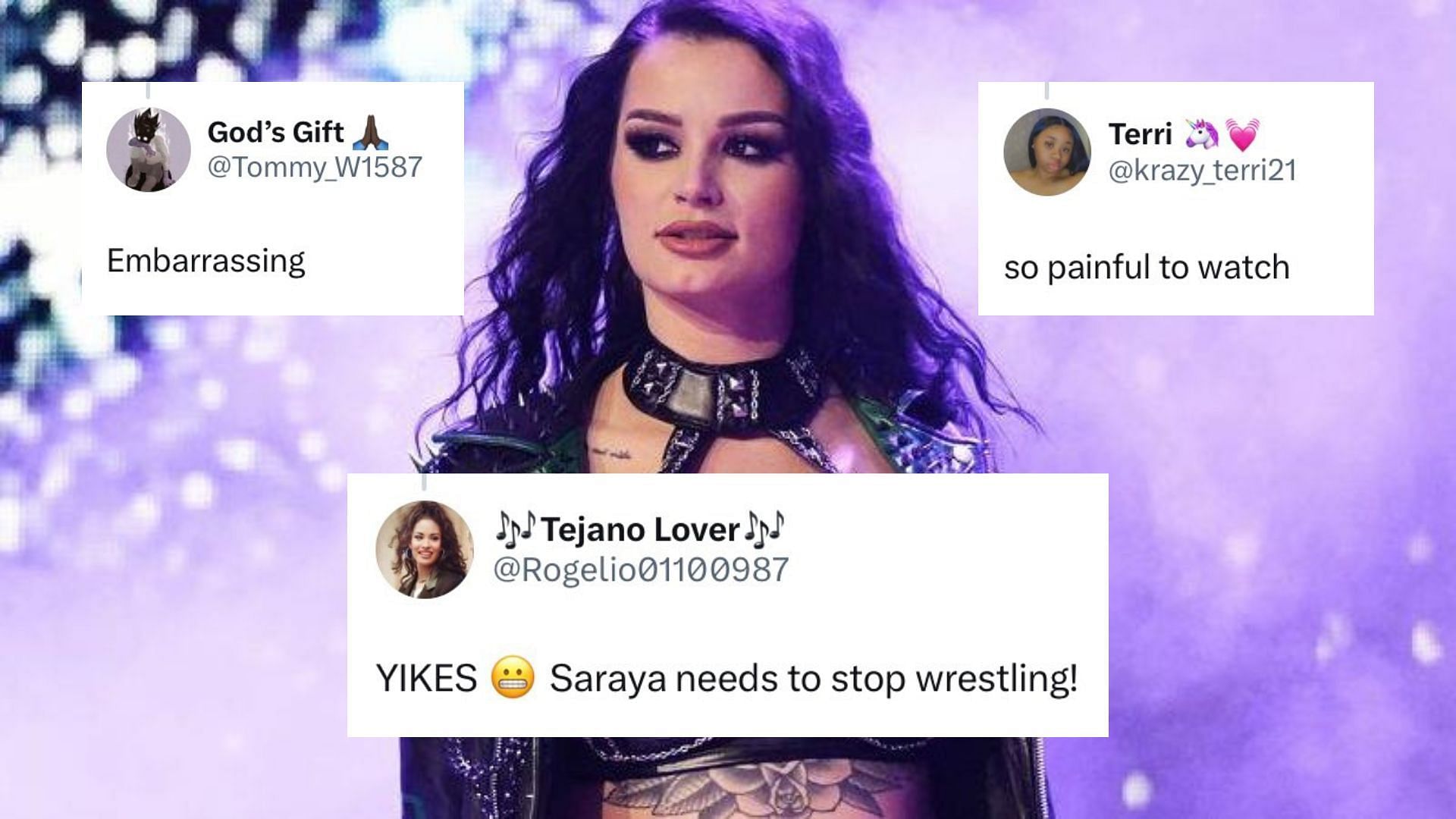 Saraya has come under fire for her performance on AEW Dynamite