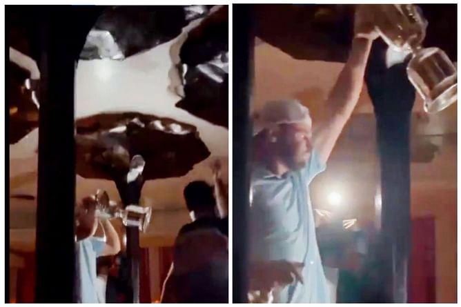 Watch: US Open Champion Wyndham Clark celebrates win by chugging out of the trophy
