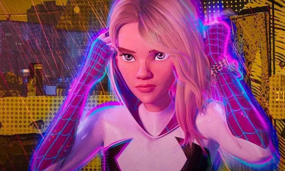 Spider-Gwen in Spider-Man: Across the Spider-Verse (Image via Sony)