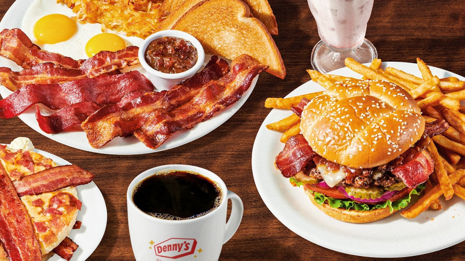 The Baconalia Menu returns after a 10-year-long hiatus (Image via Denny&rsquo;s)