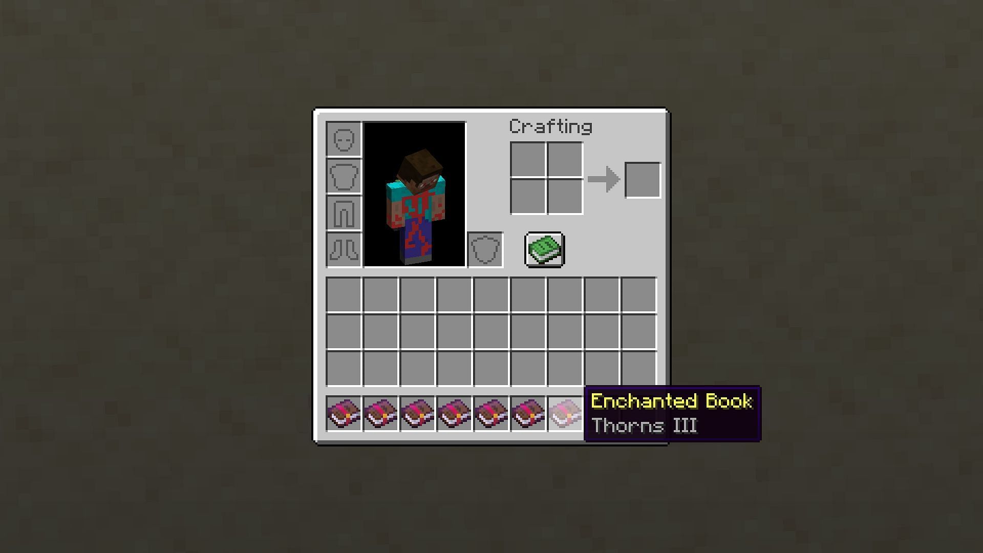 Thorns enchantment book in Minecraft 1.20 (Image via Mojang)