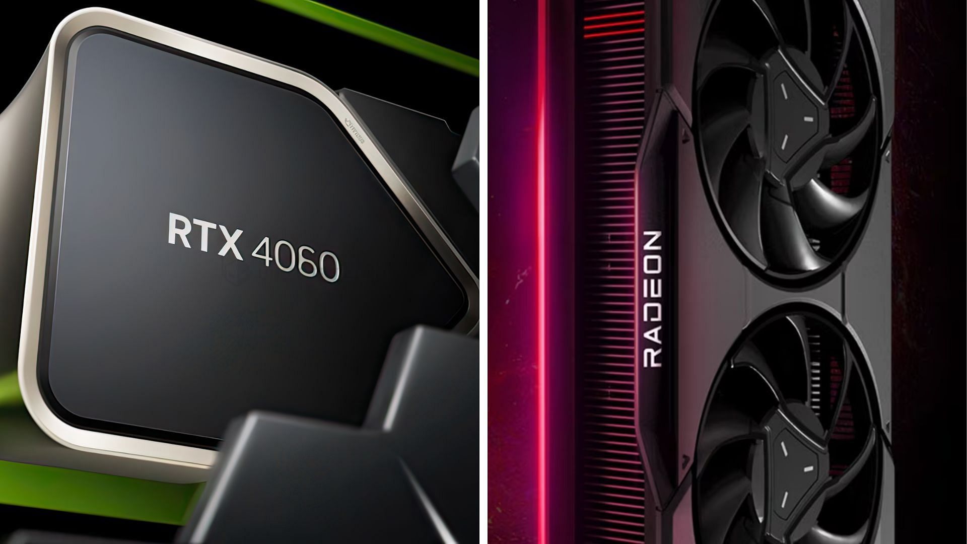 The Geforce RTX 4060 and the AMD Radeon RX 7600 are decent options for budget gaming (Image via AMD and Nvidia)