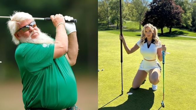 "Is there a reason Daly didn’t show up?" - Fans react to John Daly’s absence at Paige Spiranac’s invitational charity game