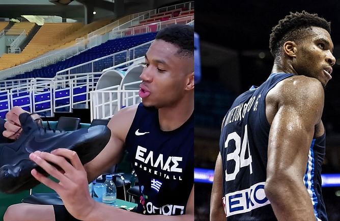 Watch: Giannis Antetokounmpo teases unreleased ‘Freaks Immortality 3’ shoes in a Greece jersey