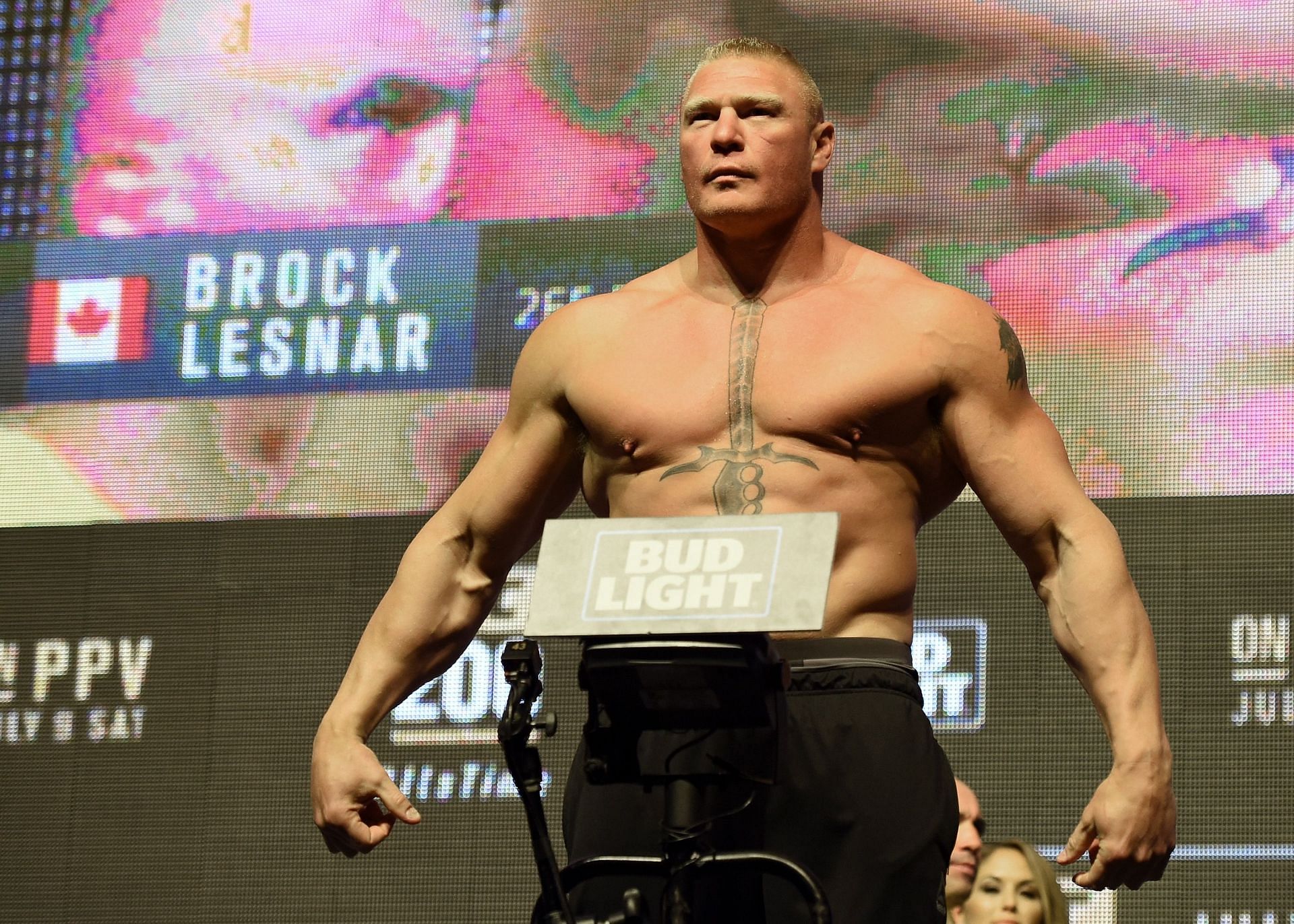 Brock Lesnar has been a superstar in both the octagon and squared circle