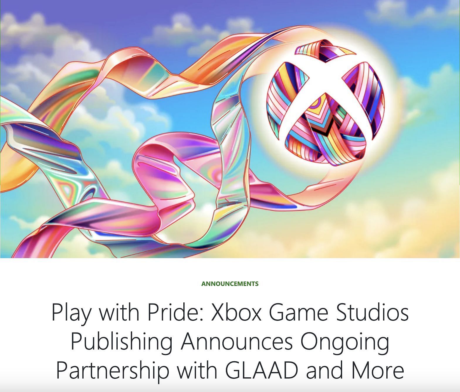 Social media users reacted to the gaming company&#039;s Pride logo: Reactions explored. (Image via Xbox)