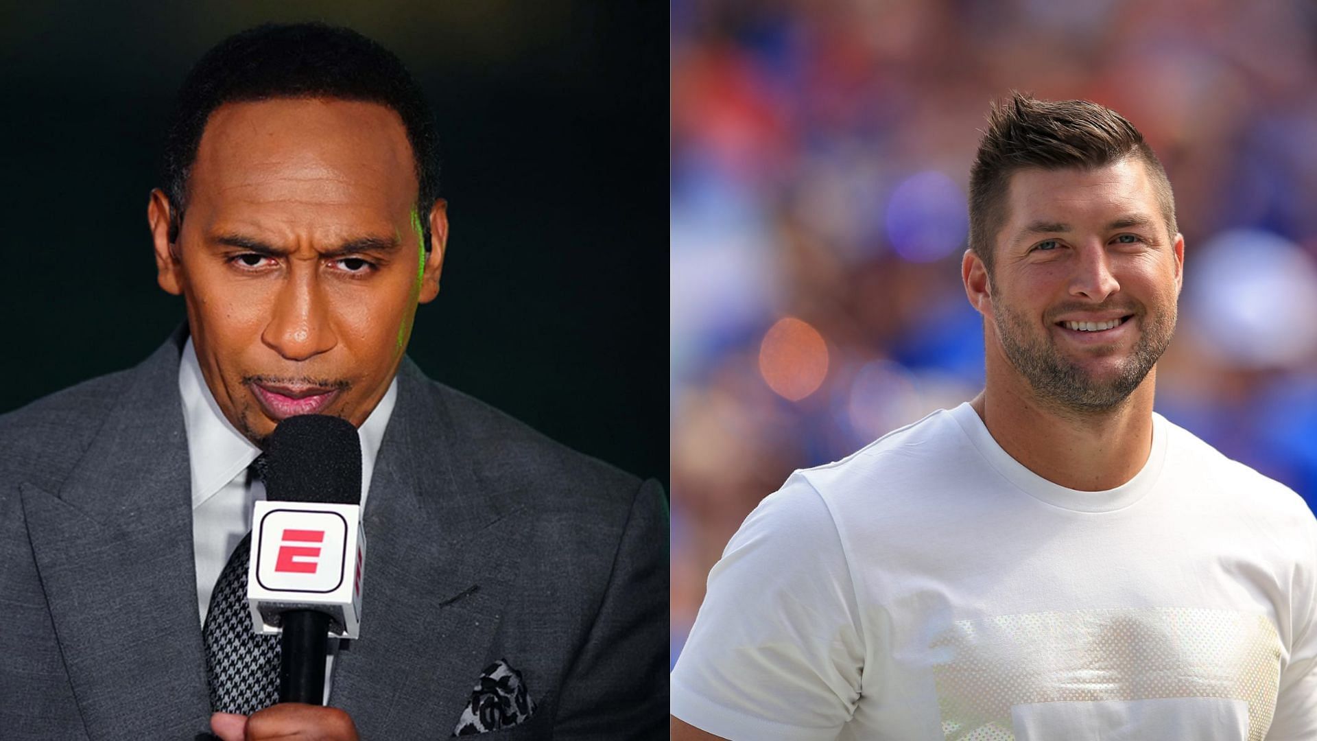 Stephen A. Smith (L) on the consequences of going after former NFL QB Tim Tebow (R)