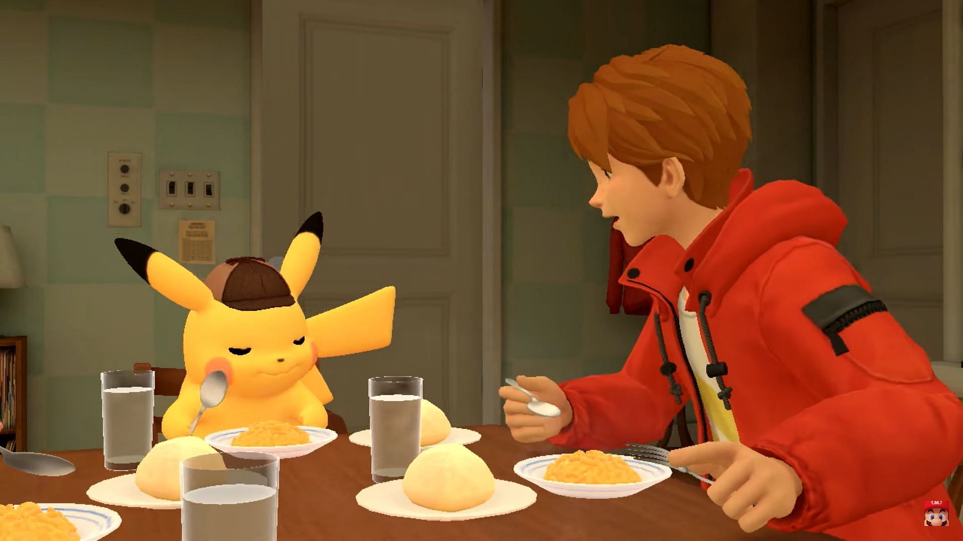 Pikachu and Tim (Image via Nintendo)