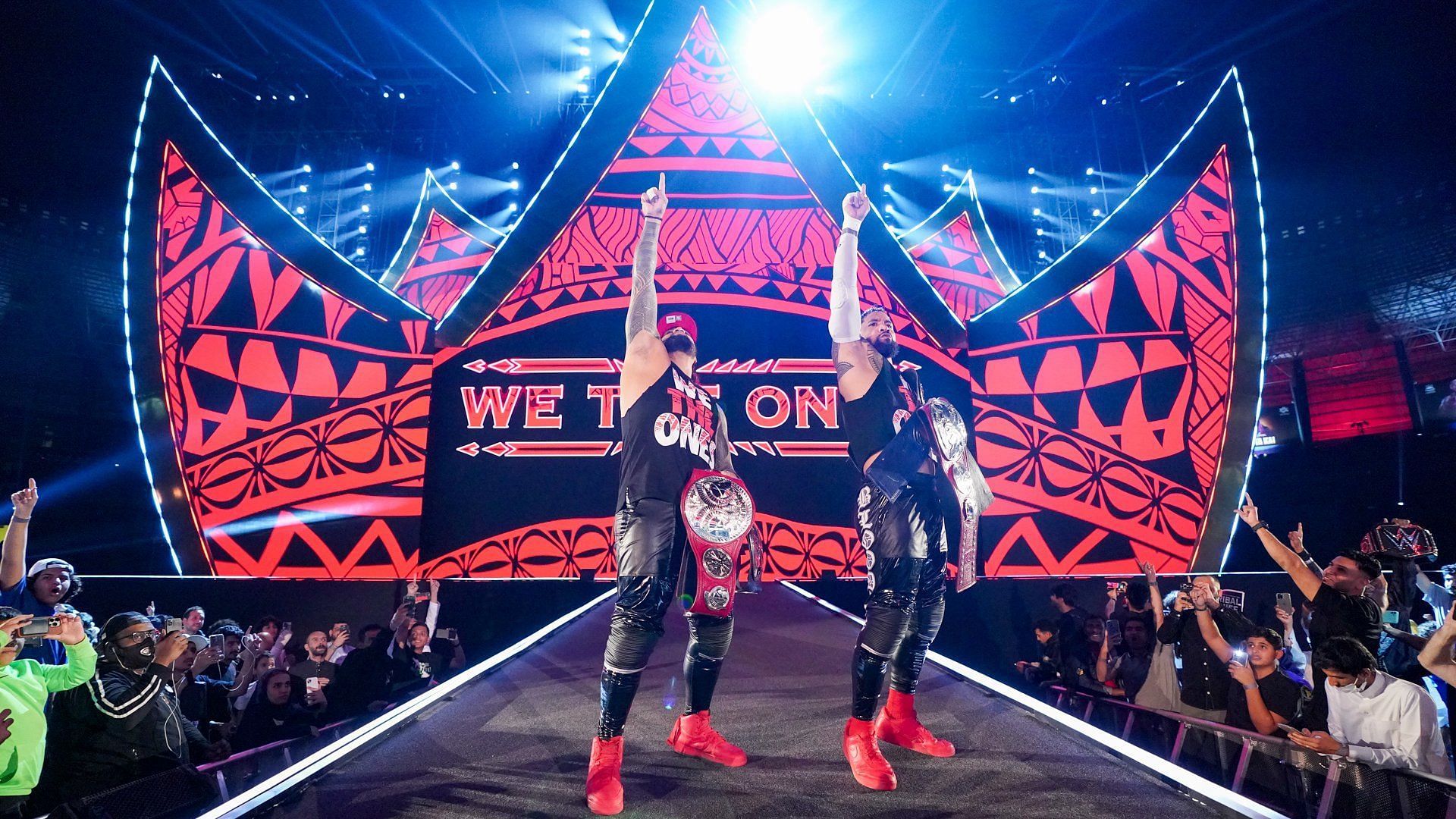 The Usos at Crown Jewel 2022