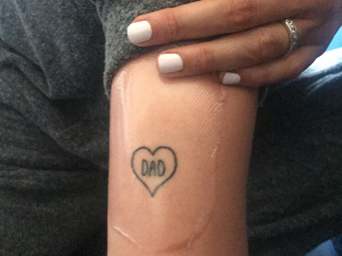 Lala Kent&#039;s &quot;DAD&quot; tattoo (Image via Instagram/@lalakent)