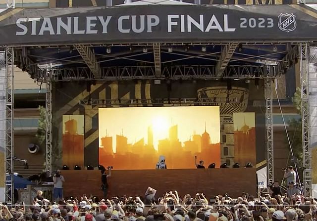 Marshmello kicked off 2023 Stanley Cup Finals special concert series outside T-Mobile Arena in Vegas