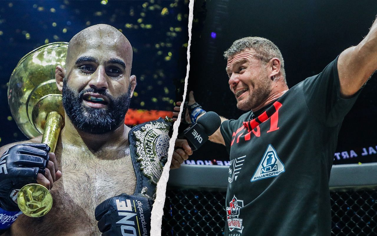 Arjan Bhullar (L) / Anatoly Malykhin (R) -- Photo by ONE Championship