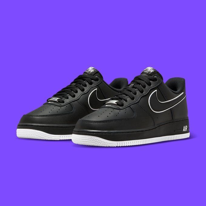 black nike air force one shoes