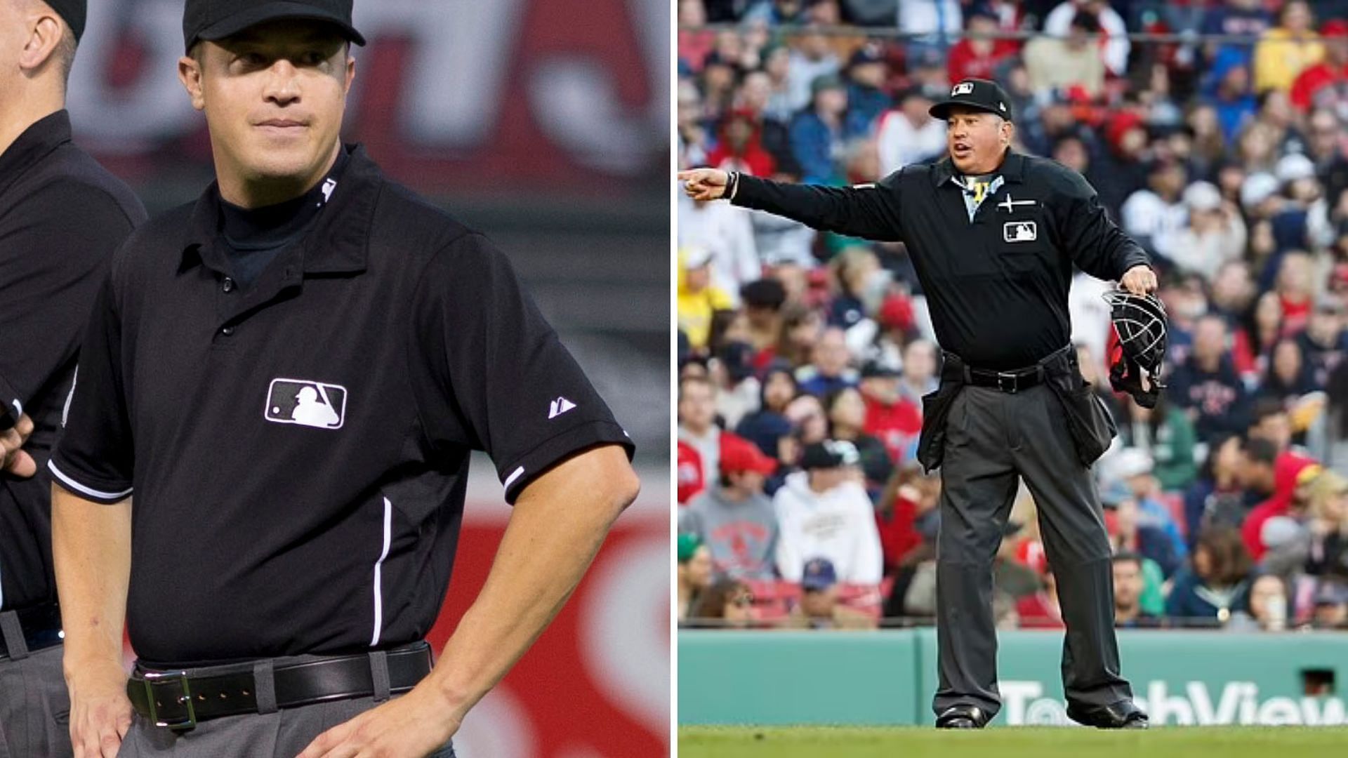 Umpire Corey Blaser got hit in the face during the Detroit Tigers vs Chicago White Sox game 