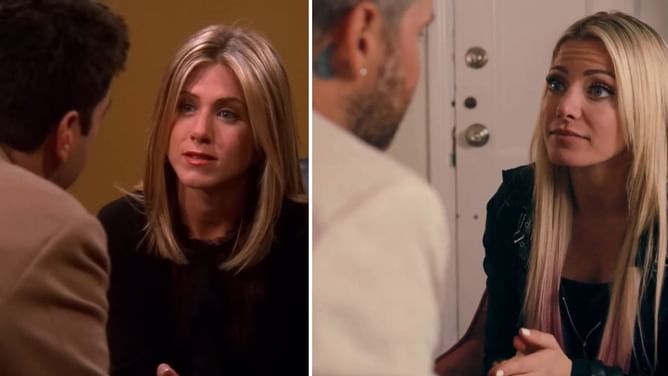 [WATCH] Alexa Bliss and Ryan Cabrera recreate Friends' iconic pregnancy reveal scene