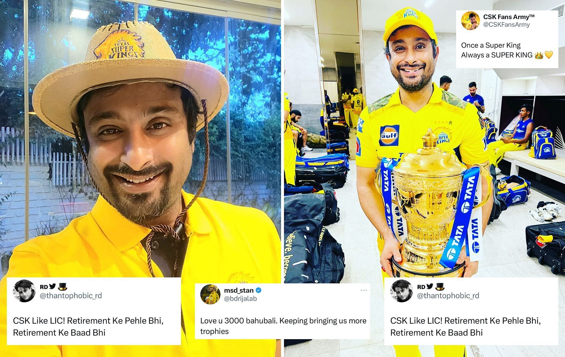 Ambati Rayudu will be back in action with MLC 2023. (Pics: Twitter)