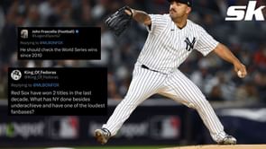 Boston Red Sox fans clap back at New York Yankees pitcher Nestor Cortes as he downplays rivalry: "He should check World Series since 2010"