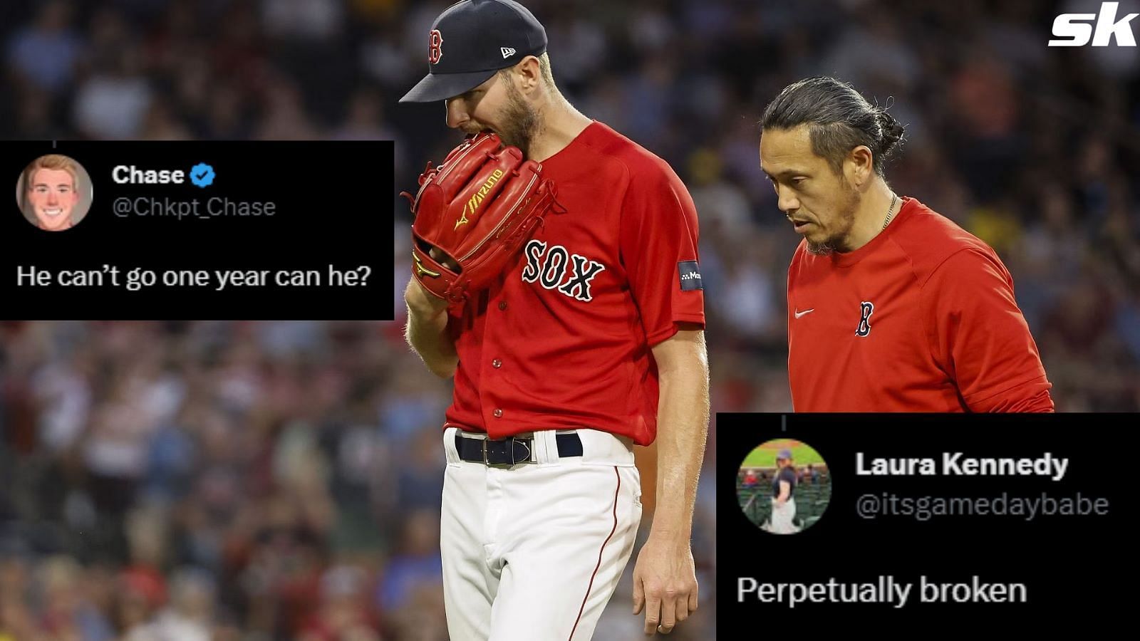 Injured Red Sox ace Chris Sale confronts another lengthy absence: 'I'm not  even a baseball player' - The Boston Globe