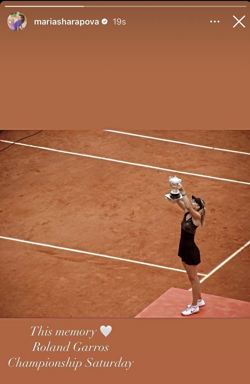 Maria Sharapova at the 2012 French Open