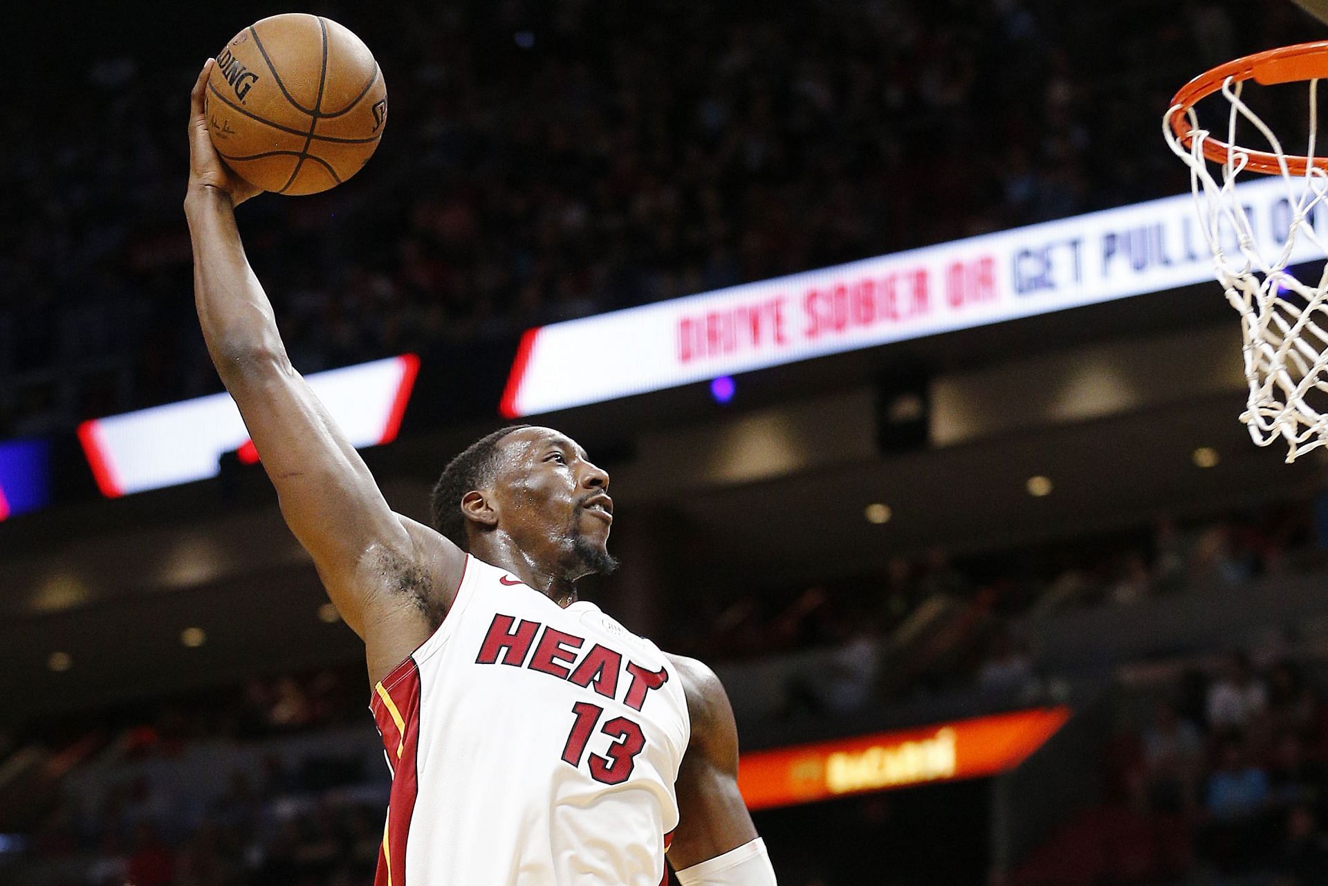 Bam Adebayo had a monstrous dunk over Nikola Jokic in the second quarter of Game 2 of the NBA Finals.