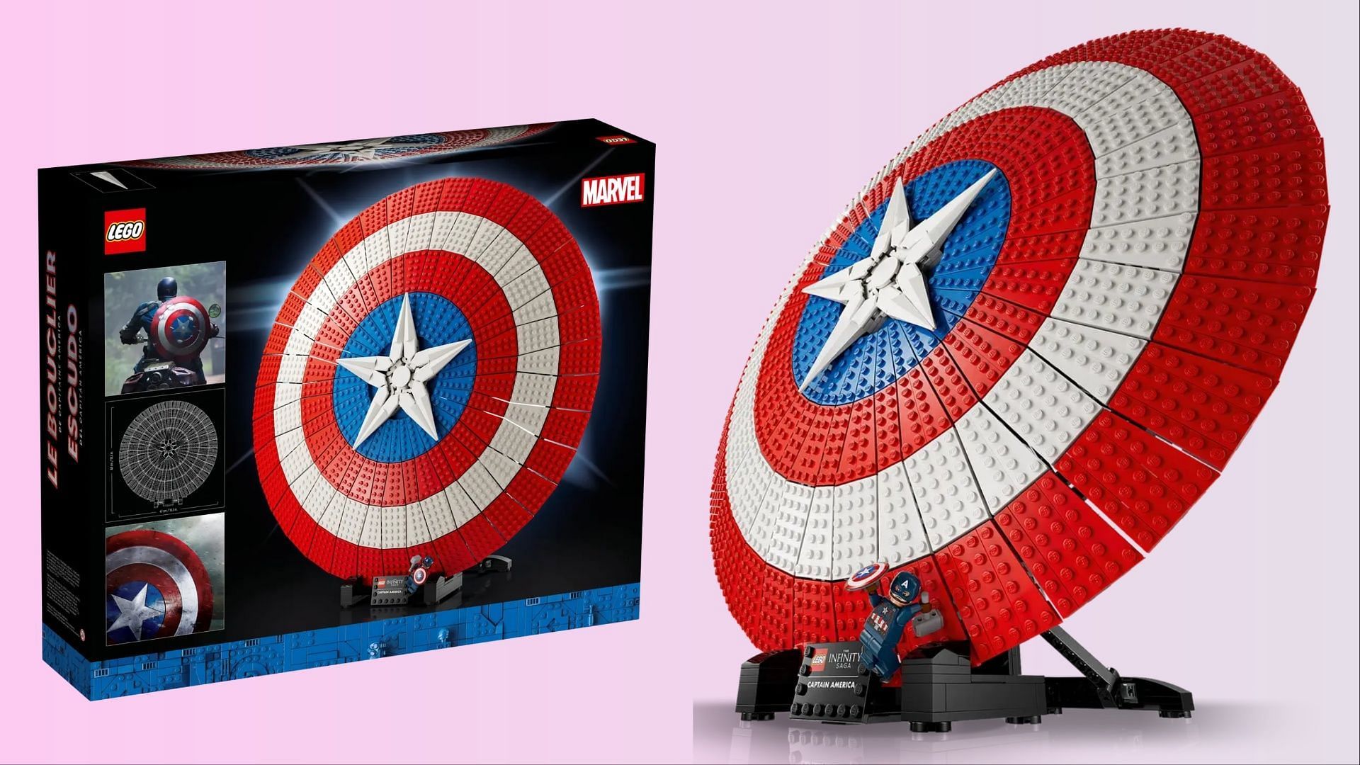 Captain America&rsquo;s Shield set will be available nationwide starting August 1, 2023 (Image via LEGO)