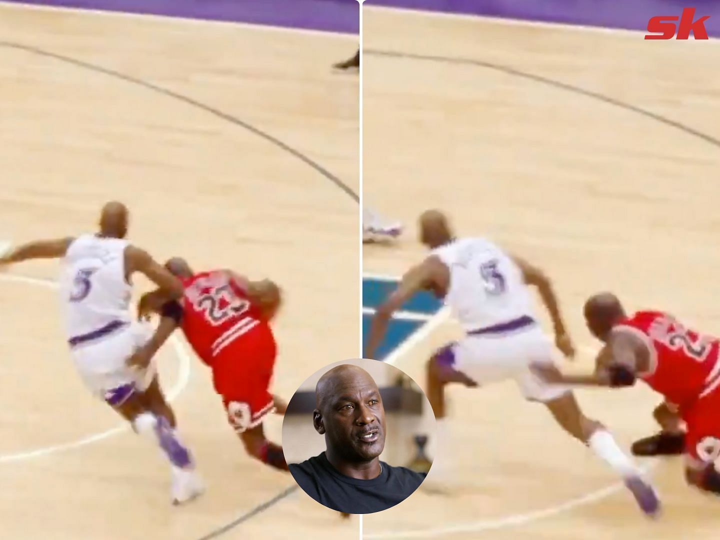Michael Jordan reflects on the claims that he pushed Bryon Russell when he hit &quot;The Shot&quot;