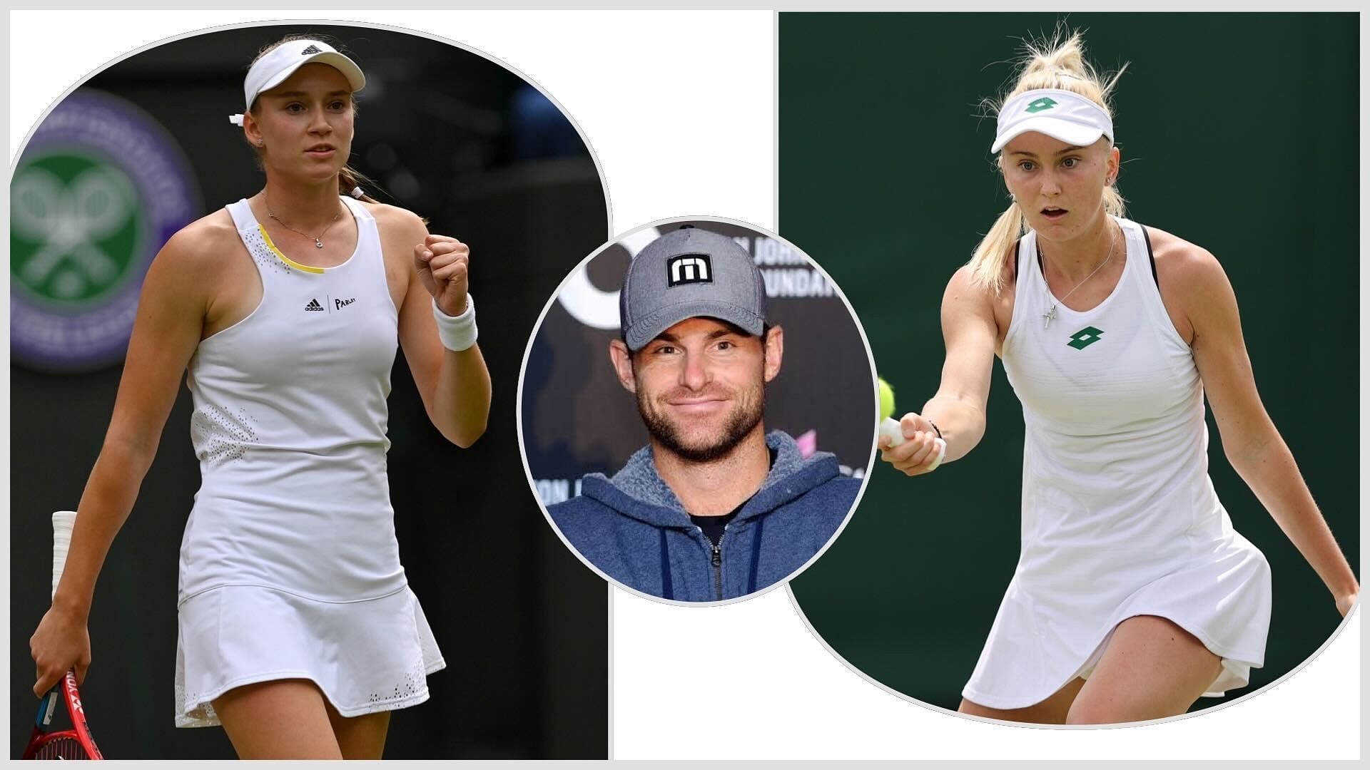 Elena Rybakina, Andy Roddick and Polina Kudermetova