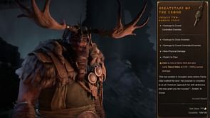 Greatstaff of the Crone in Diablo 4: How to get, Unique effects, Affixes, and more