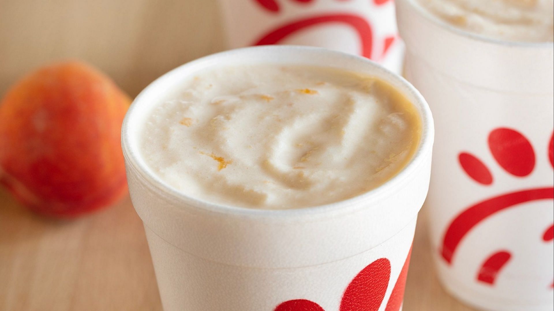 The Peach Milkshake will be available on the menu until August 26, 2023 (Image via Chick-Fil-A)