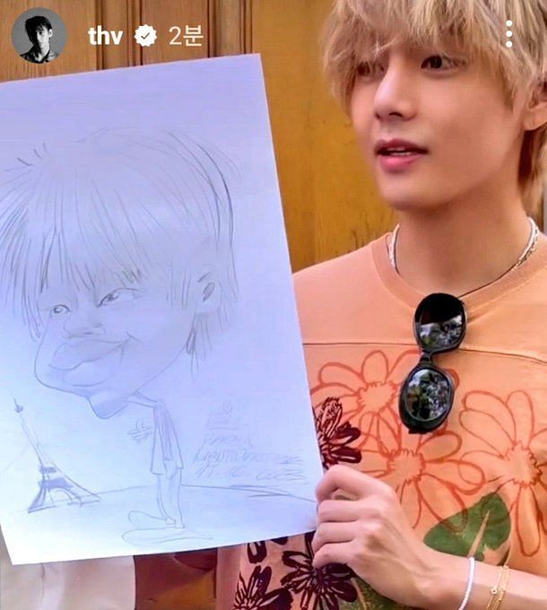 Artistic Piece  Kim Taehyungs portrait sketch