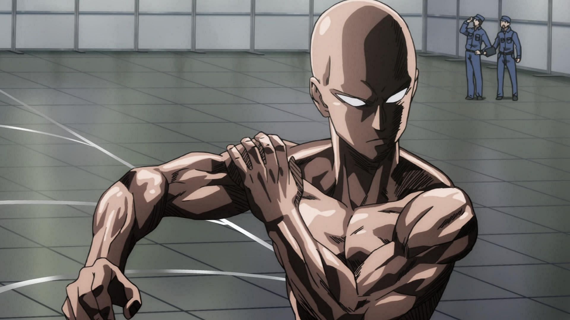 A still from the first season of One Punch Man featuring Saitama (Image via Madhouse)