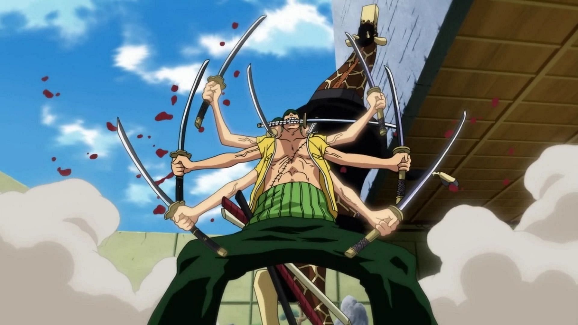 Kaku is stronger than Jabra, however Zoro was able to defeat the former easier than Sanji beat the latter (Image via Toei Animation)